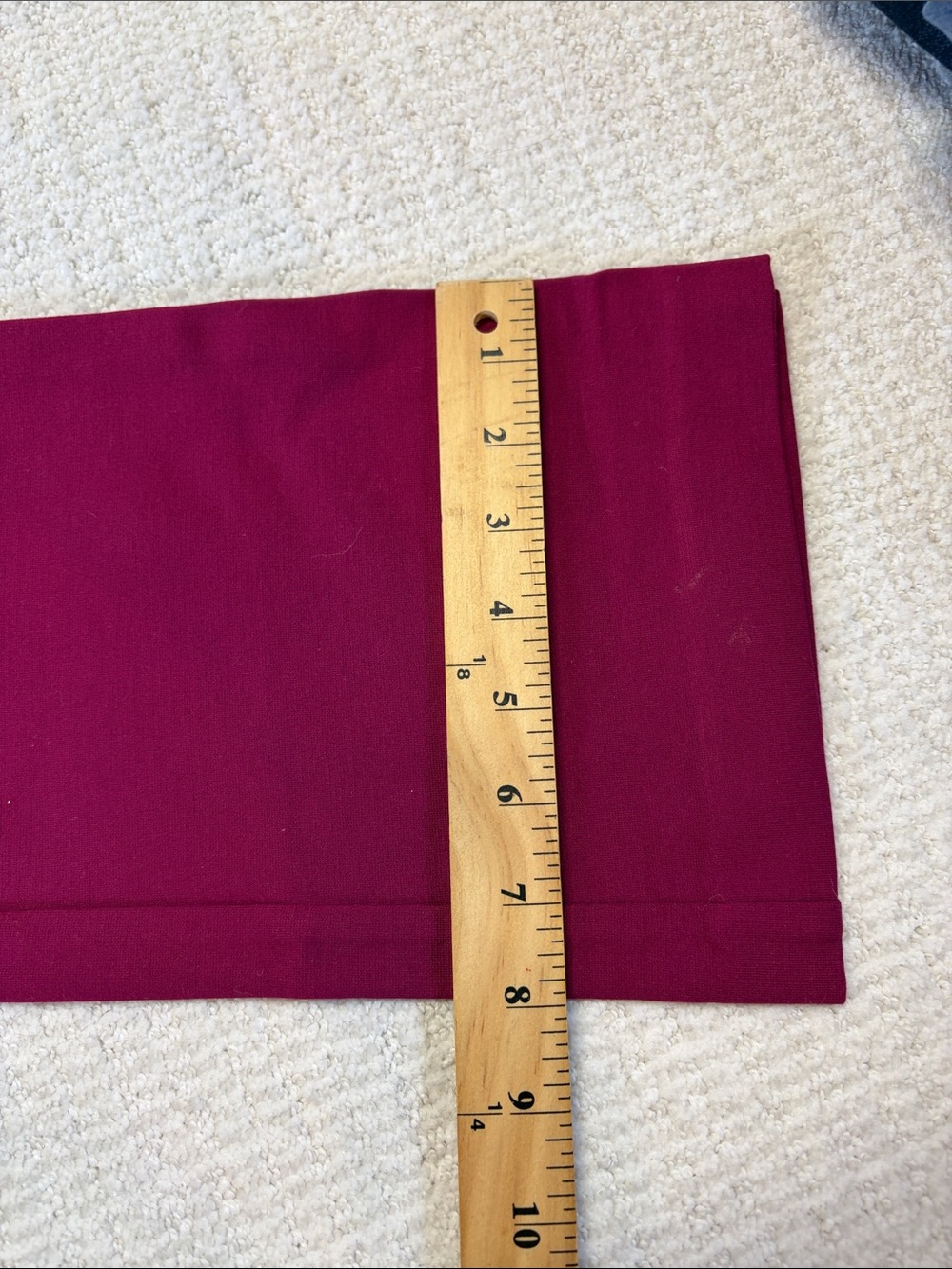 Hope & Harlow Burgundy Dress Pants Chain Waist Stretch Women Size M - Picture 7 of 8